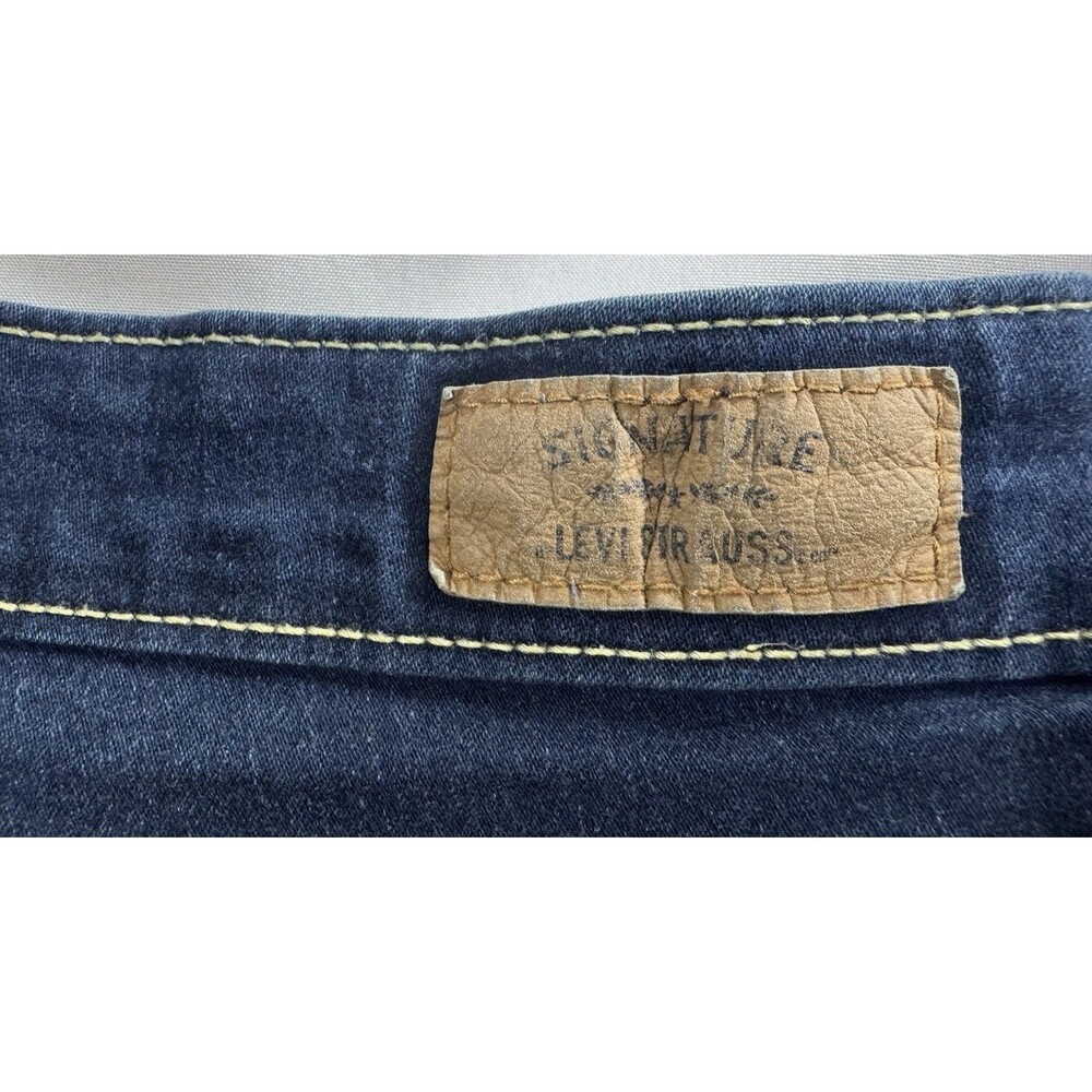 Signature by Levi Strauss & Co. Women's High-Rise Skinny Ankle Black Jeans 14